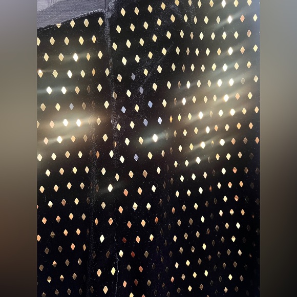 NWT H:ours Revolve Seeker Black Gold Mesh Panel Long Sleeve Dress XXS $198 - Picture 9 of 10
